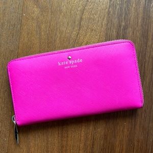Kate Spade Pink Zip Wallet